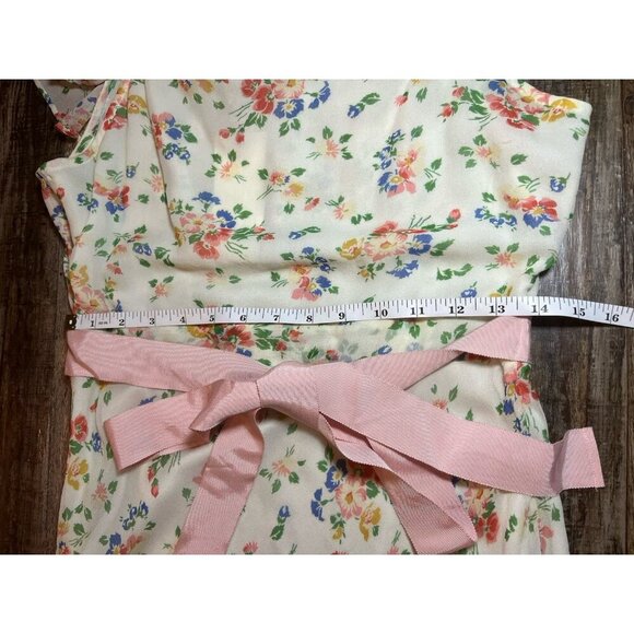 LoveShackFancy Faith Silk Midi Dress In Floral Confetti Women’s Size 8 NWT - Picture 9 of 9